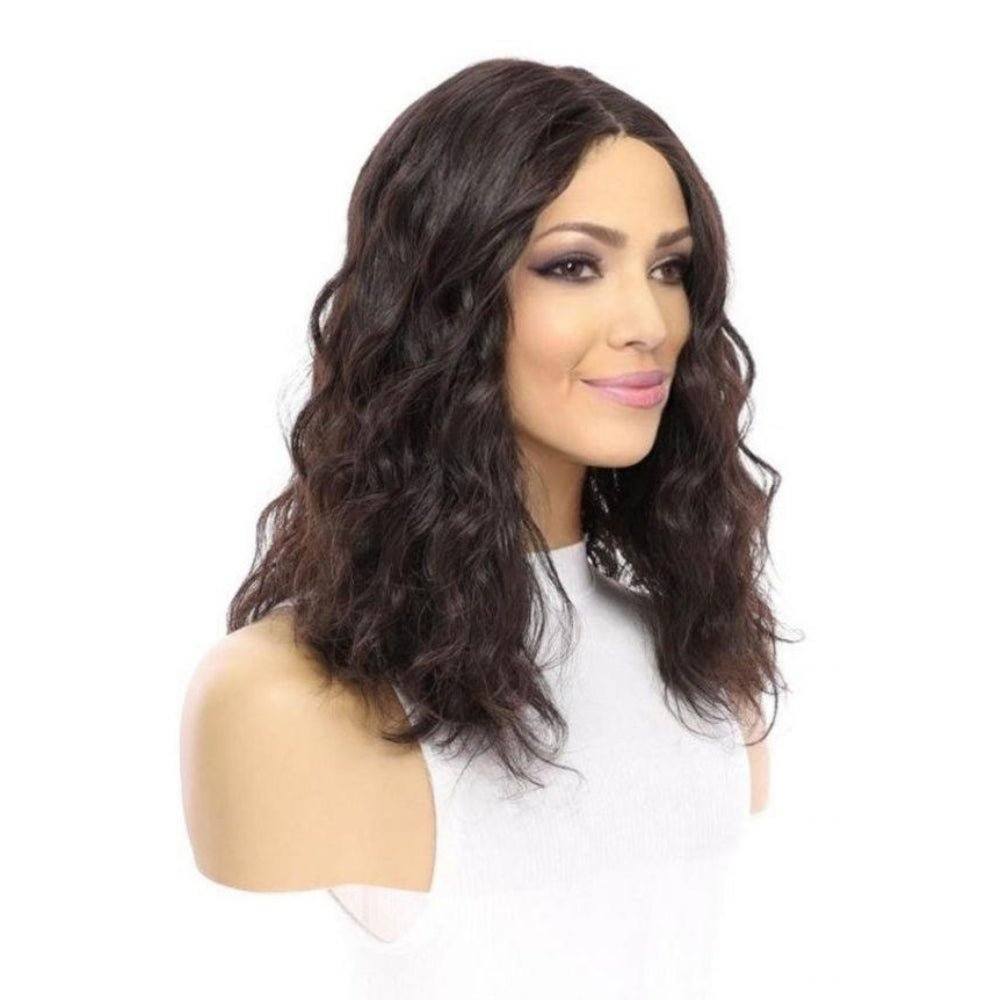 16" Divine Lace Top Wig Natural Black Wavy