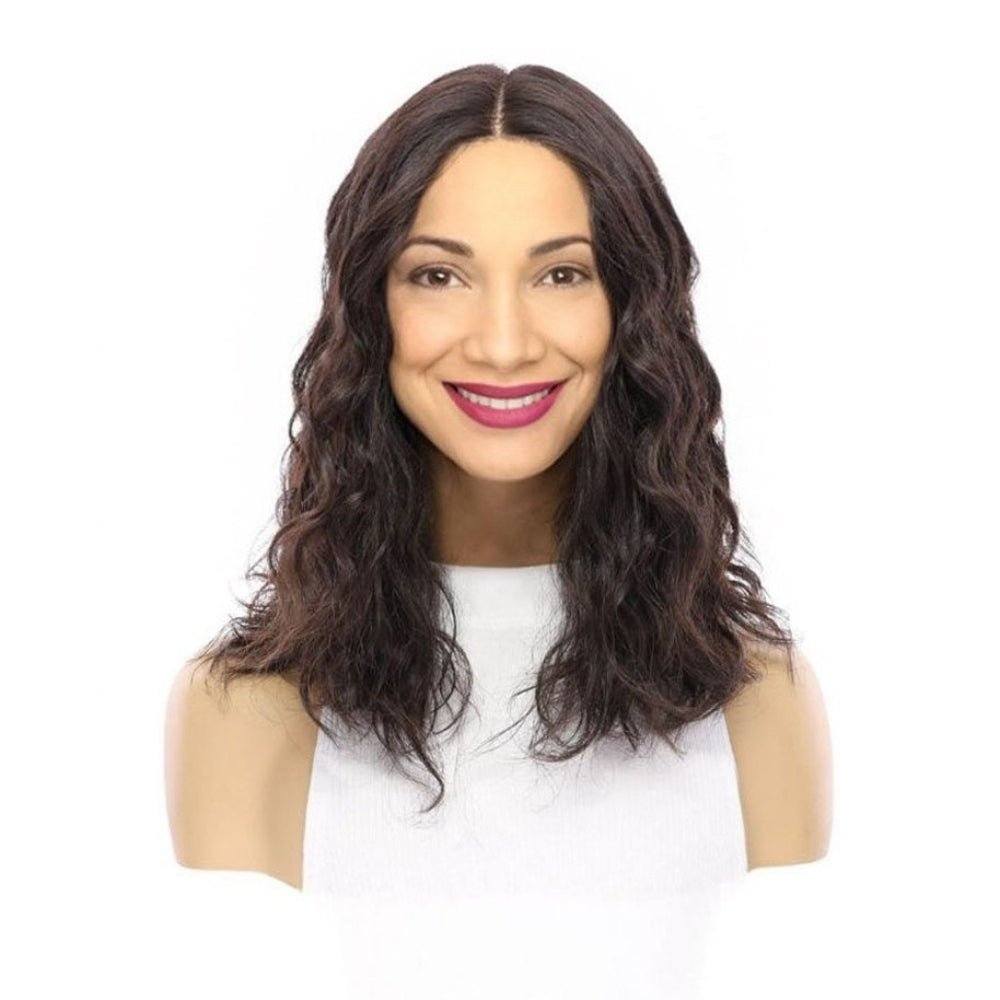 16" Divine Lace Top Wig Natural Black Wavy