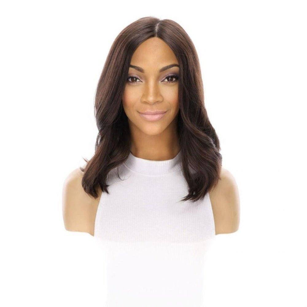 16" Luxe Silk Top Wig #4 Dark Brown