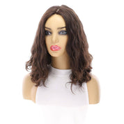 16" Luxe Silk Top Wig #4 Dark Brown Wavy