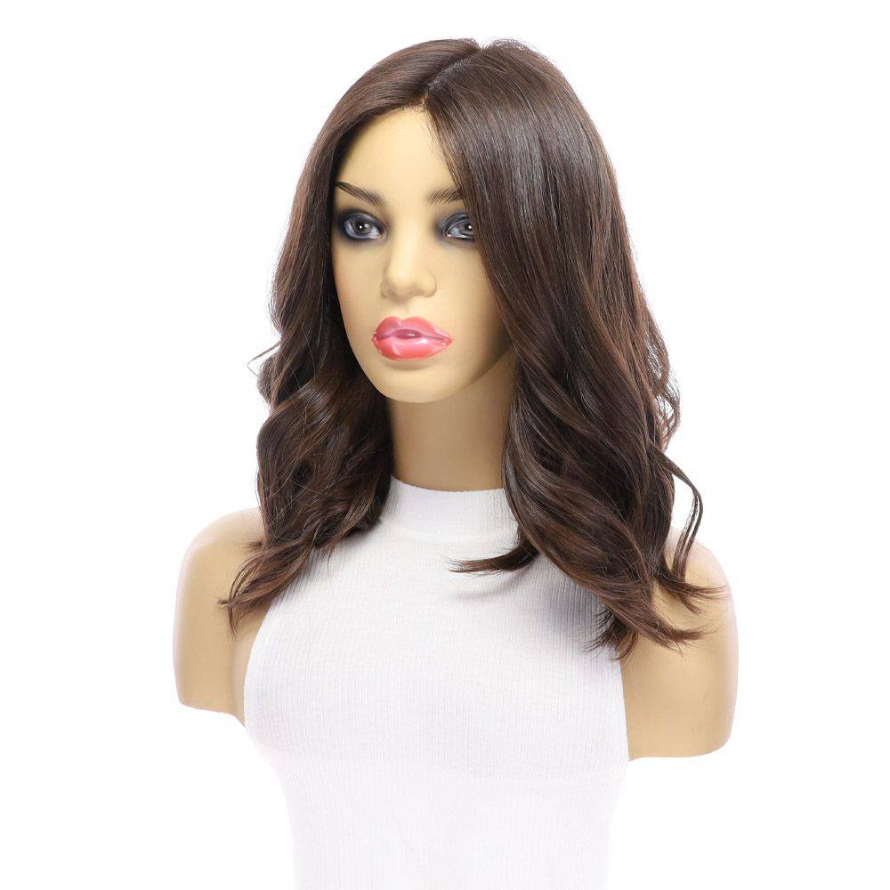 16" Luxe Silk Top Wig #5 Warm Dark Brown