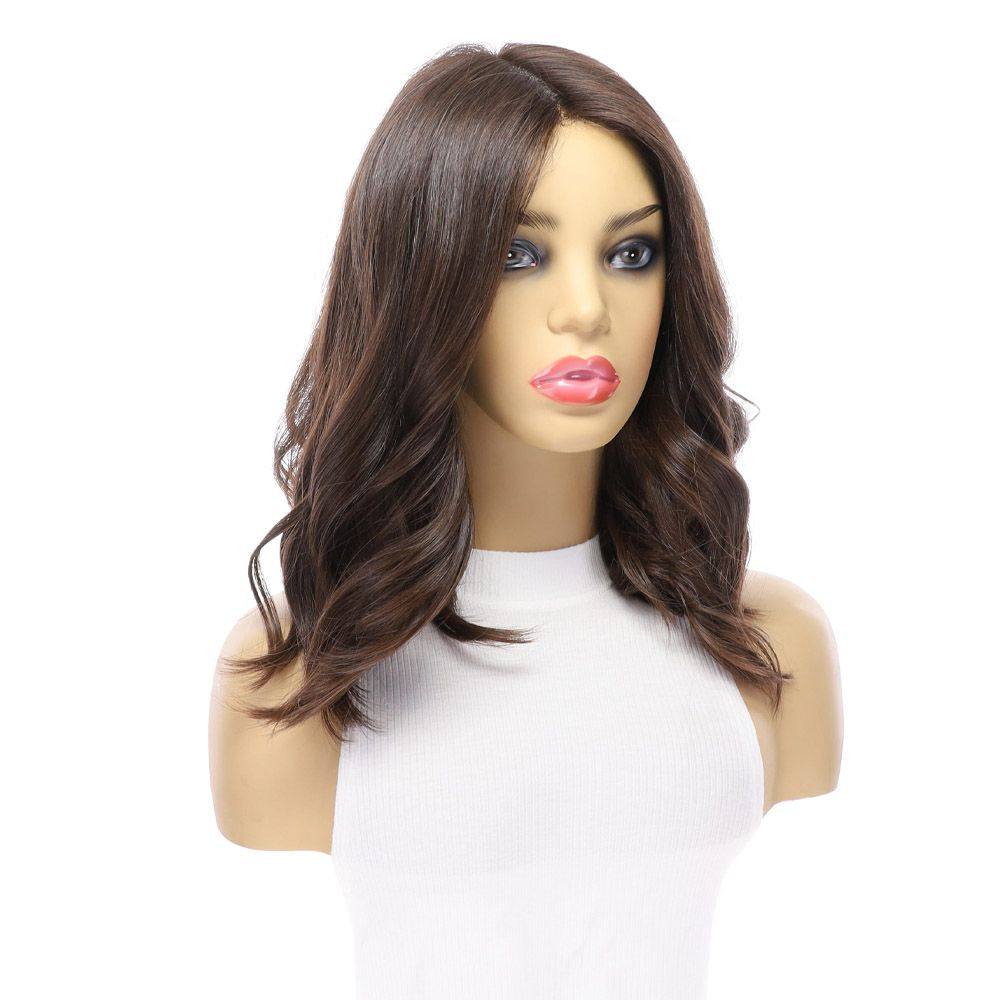 16" Luxe Silk Top Wig #5 Warm Dark Brown