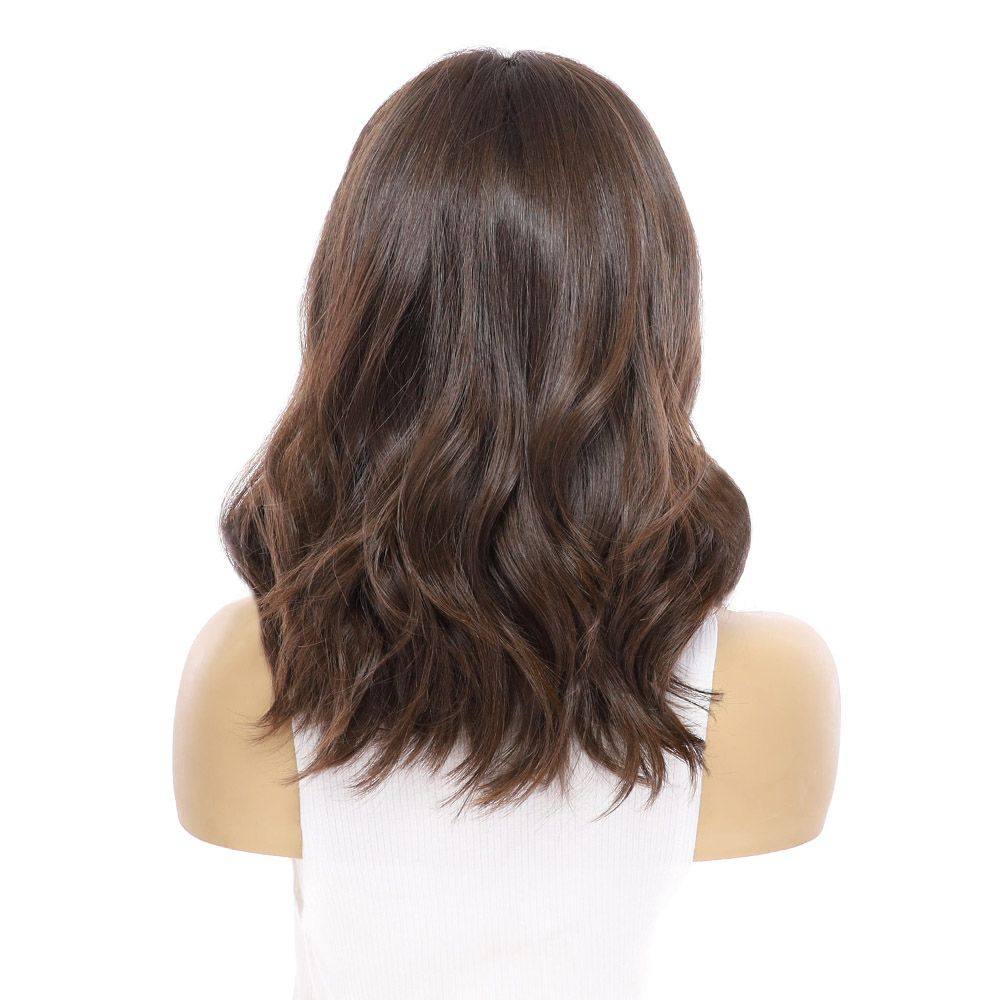 16" Luxe Silk Top Wig #5 Warm Dark Brown