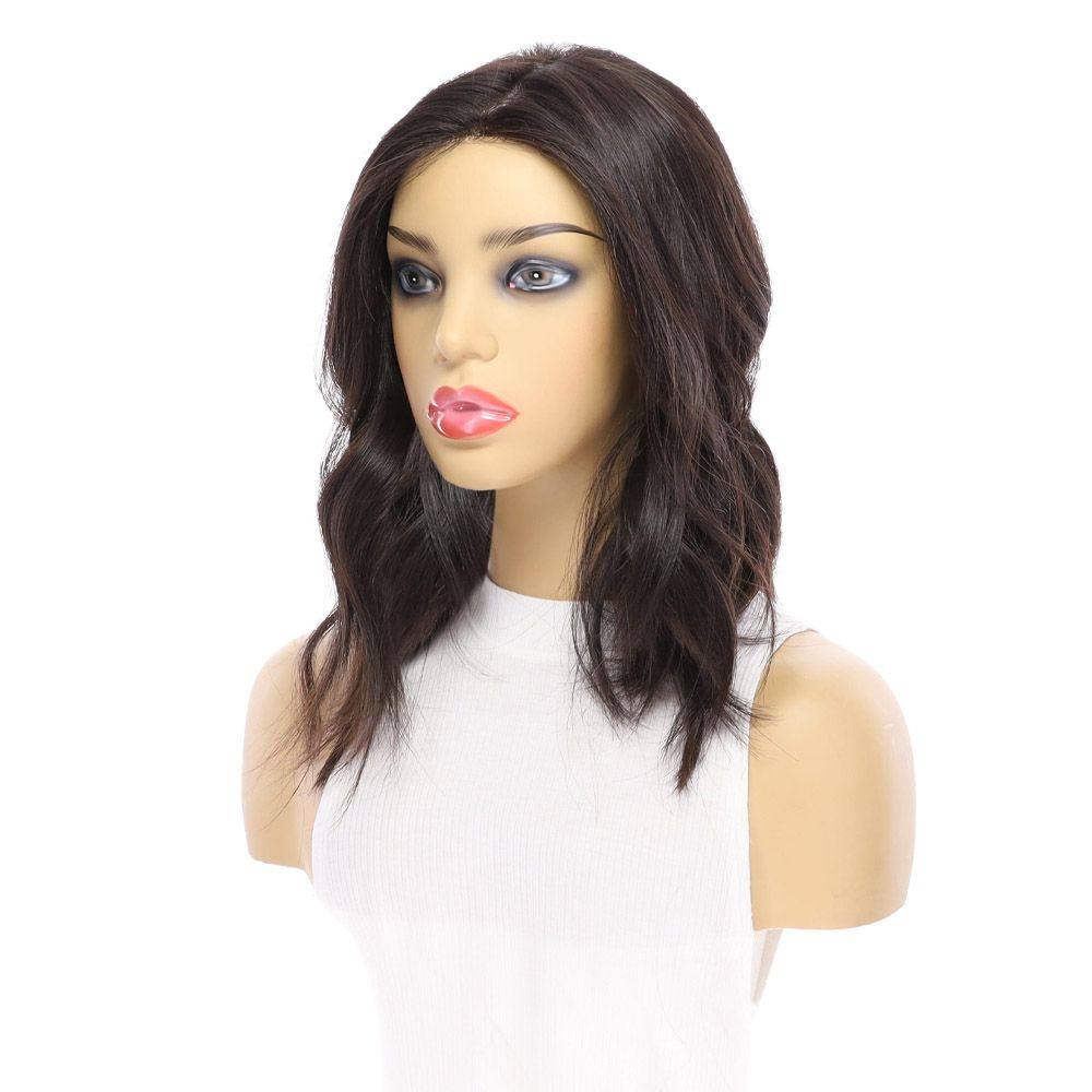 16" Princess Silk Top Wig Soft Black