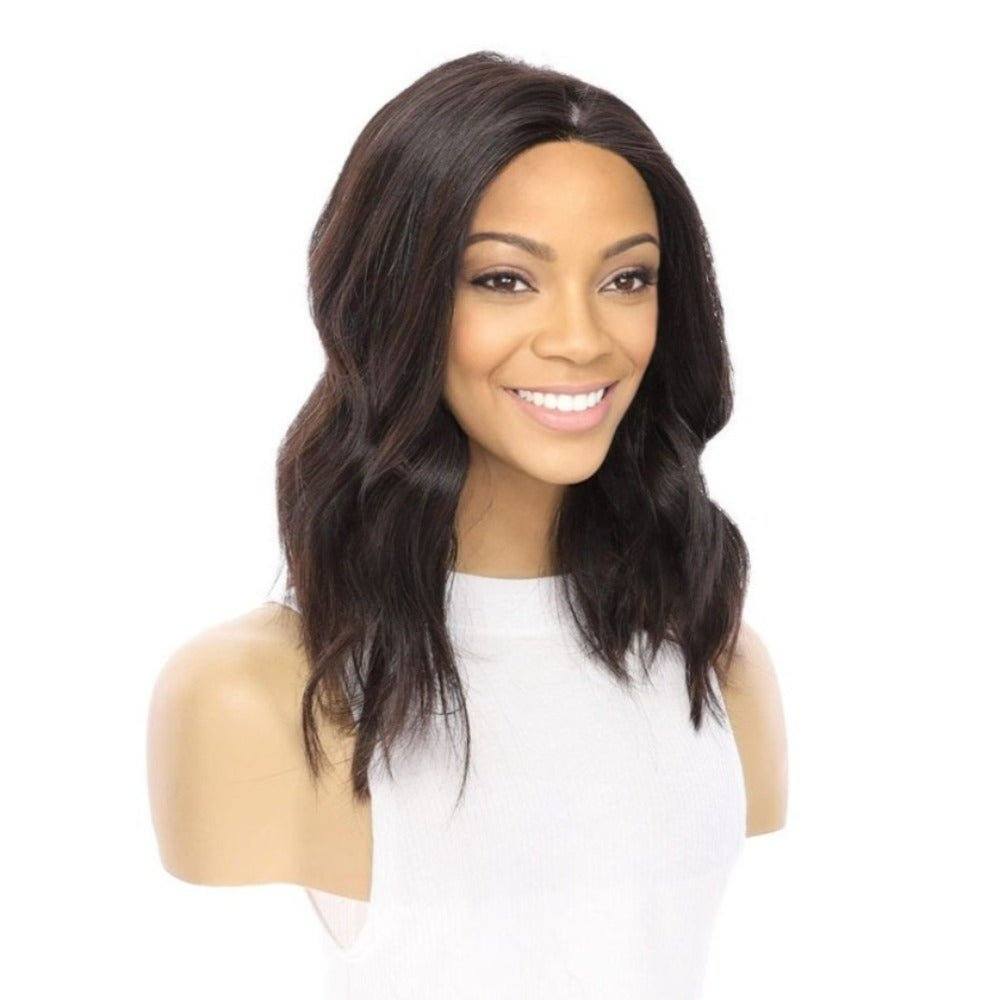 16" Princess Silk Top Wig Soft Black