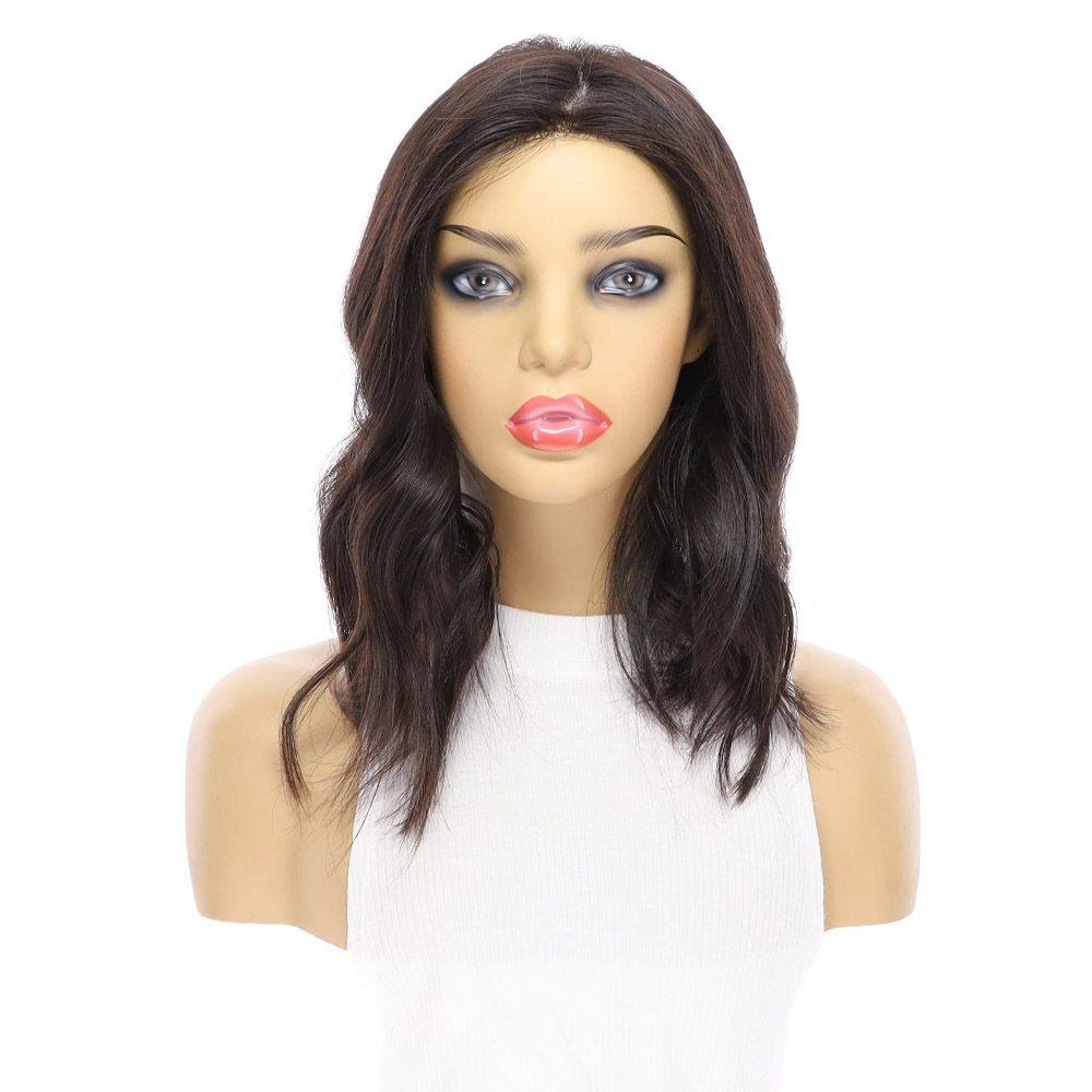 16" Princess Silk Top Wig Soft Black