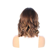16" Divine Luxe Lace Top Wig #Dark Brown w/ Honey Blonde Balayage