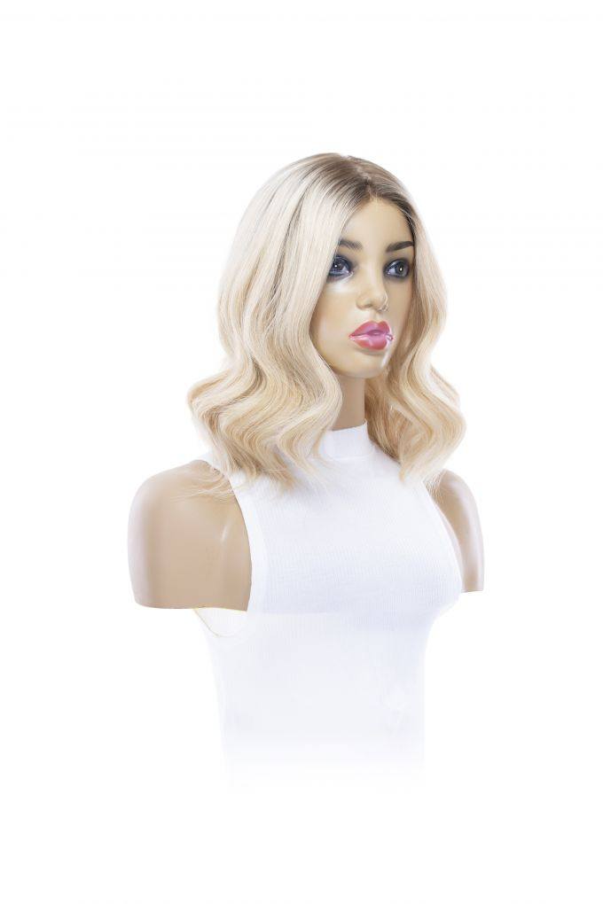 16" Princess Silk Top Wig Platinum Blonde