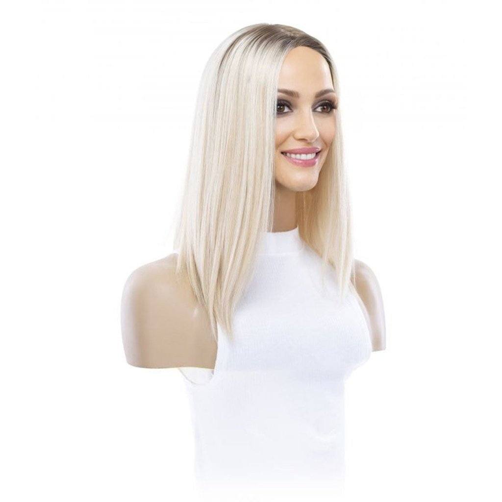 16" Princess Silk Top Wig Platinum Blonde
