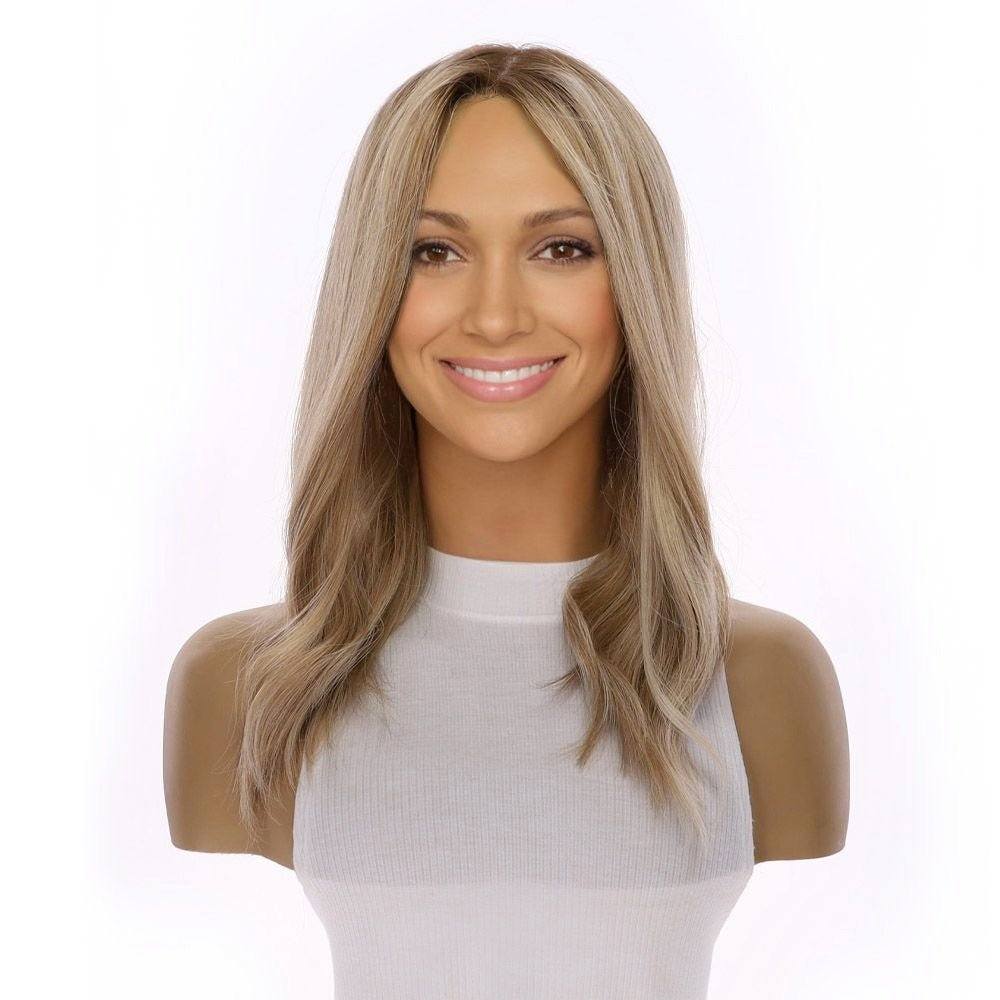 18" Princess Silk Top Wig Ash Blonde
