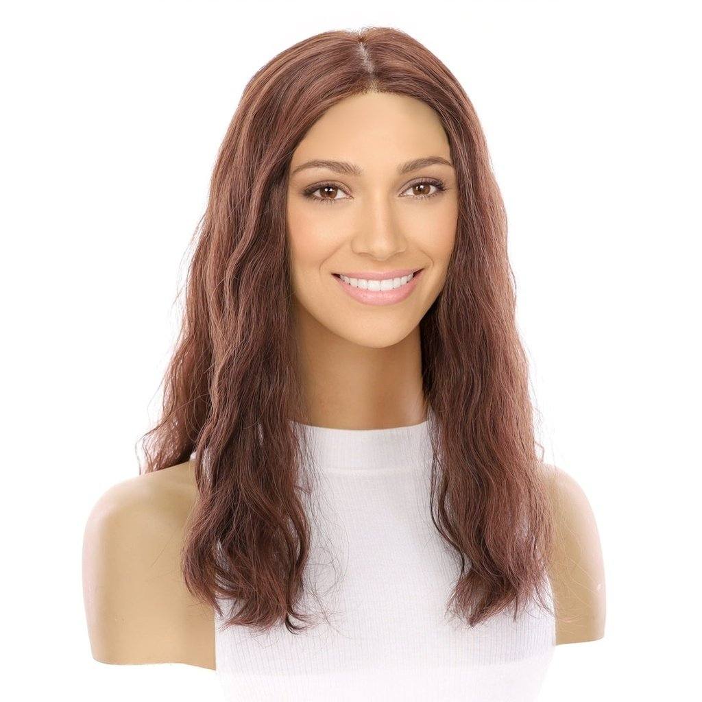 18" Princess Silk Top Wig Auburn Wavy