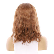 18" Princess Silk Top Wig Copper Wavy