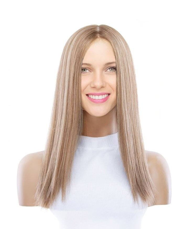 18" Princess Silk Top Wig Medium Blonde