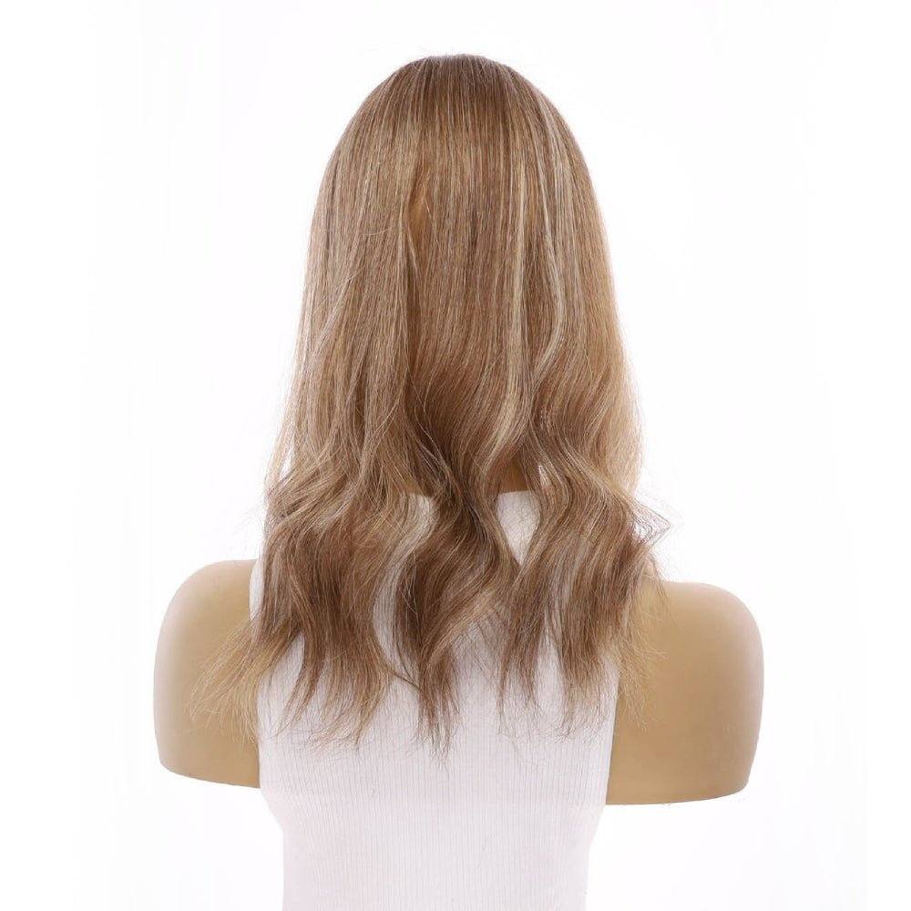 18" Topaz Lace Top Topper Medium Blonde