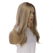 18" Emerald Silk Top Topper Ash Blonde