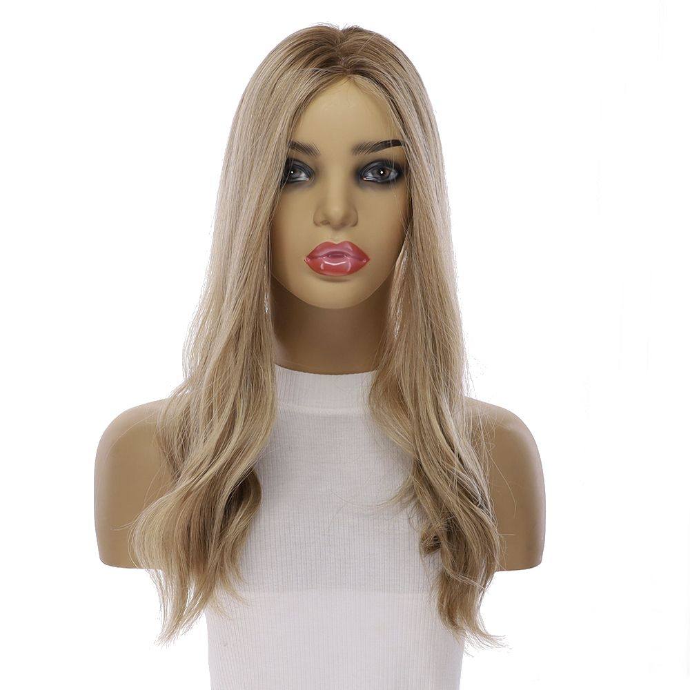 18" Emerald Silk Top Topper Ash Blonde
