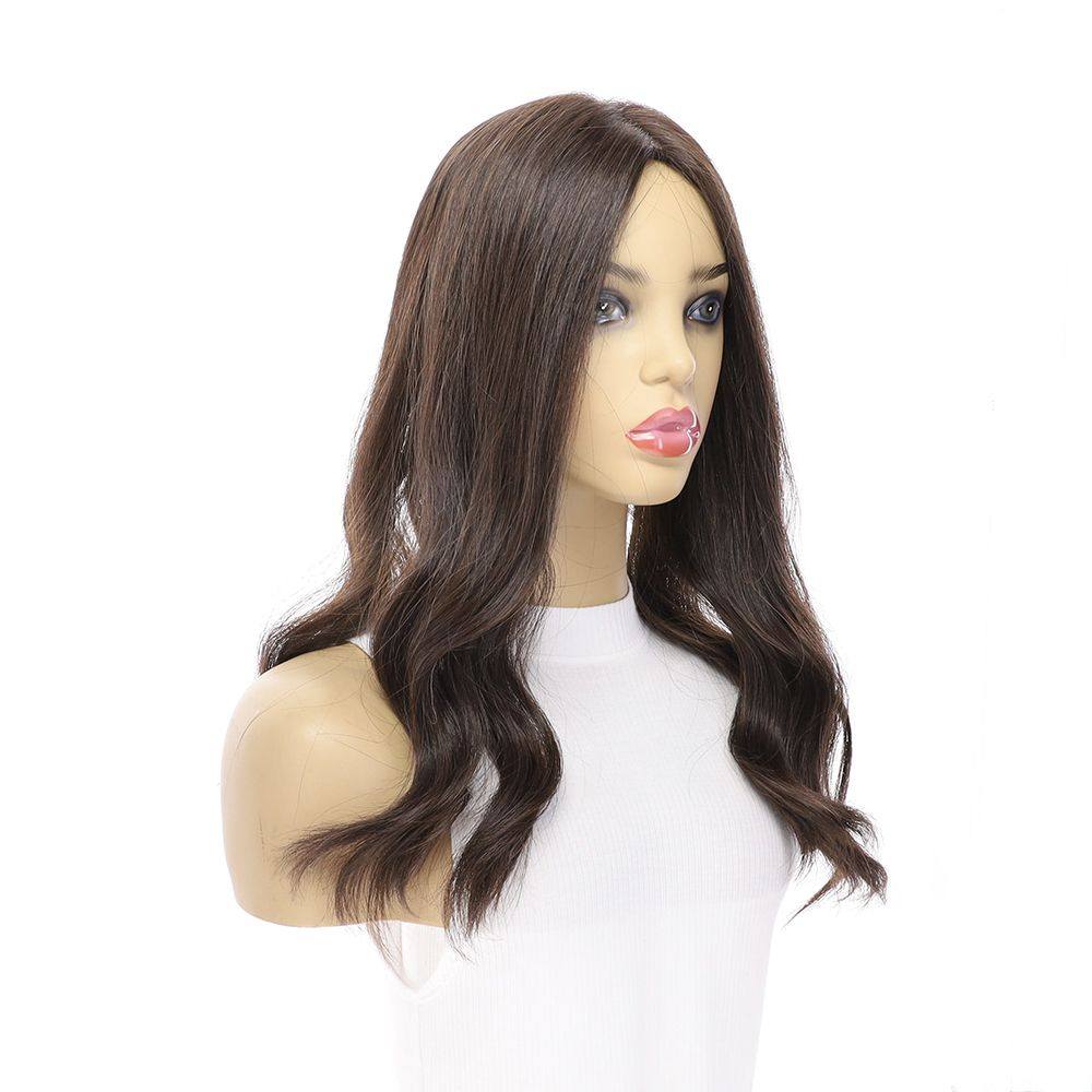 18" Emerald Silk Top Topper Dark Brown