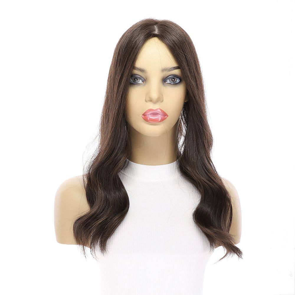 18" Emerald Silk Top Topper Dark Brown