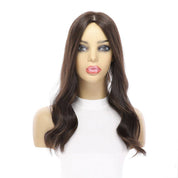 18" Emerald Silk Top Topper Dark Brown