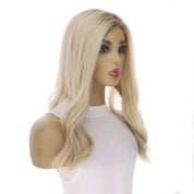 18" Emerald Silk Top Topper Platinum Blonde