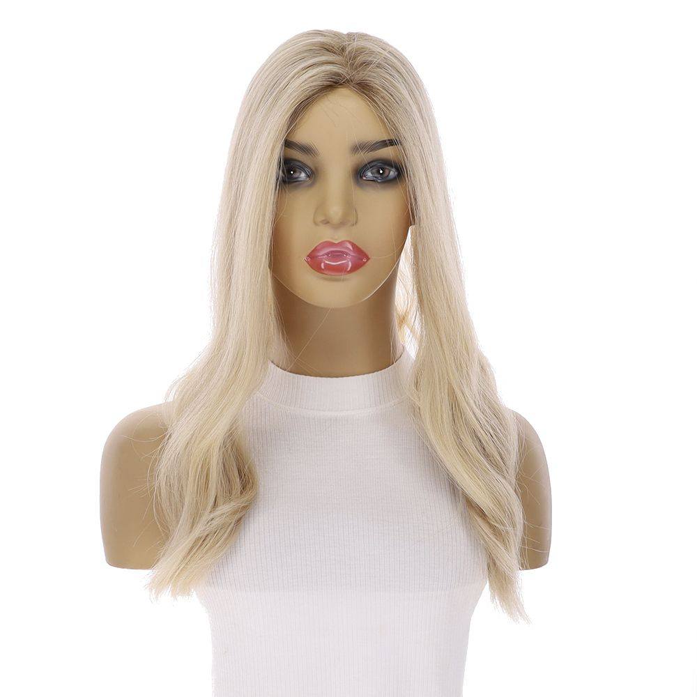 18" Emerald Silk Top Topper Platinum Blonde