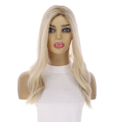 18" Emerald Silk Top Topper Platinum Blonde