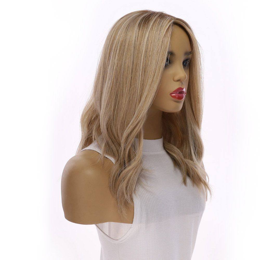 18" Princess Silk Top Wig Ash Blonde