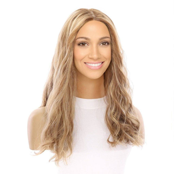 18" Princess Silk Top Wig Medium Blonde Wavy