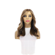 20" Secret Lace Top Wig #1B Black w/ Balayage & Wispy Bang