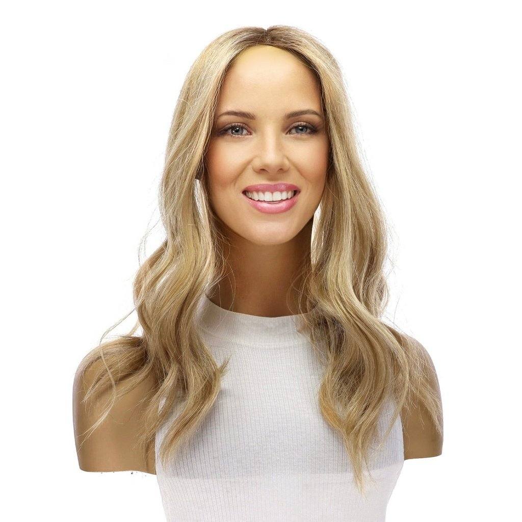 18" Topaz Lace Top Topper Ash Blonde