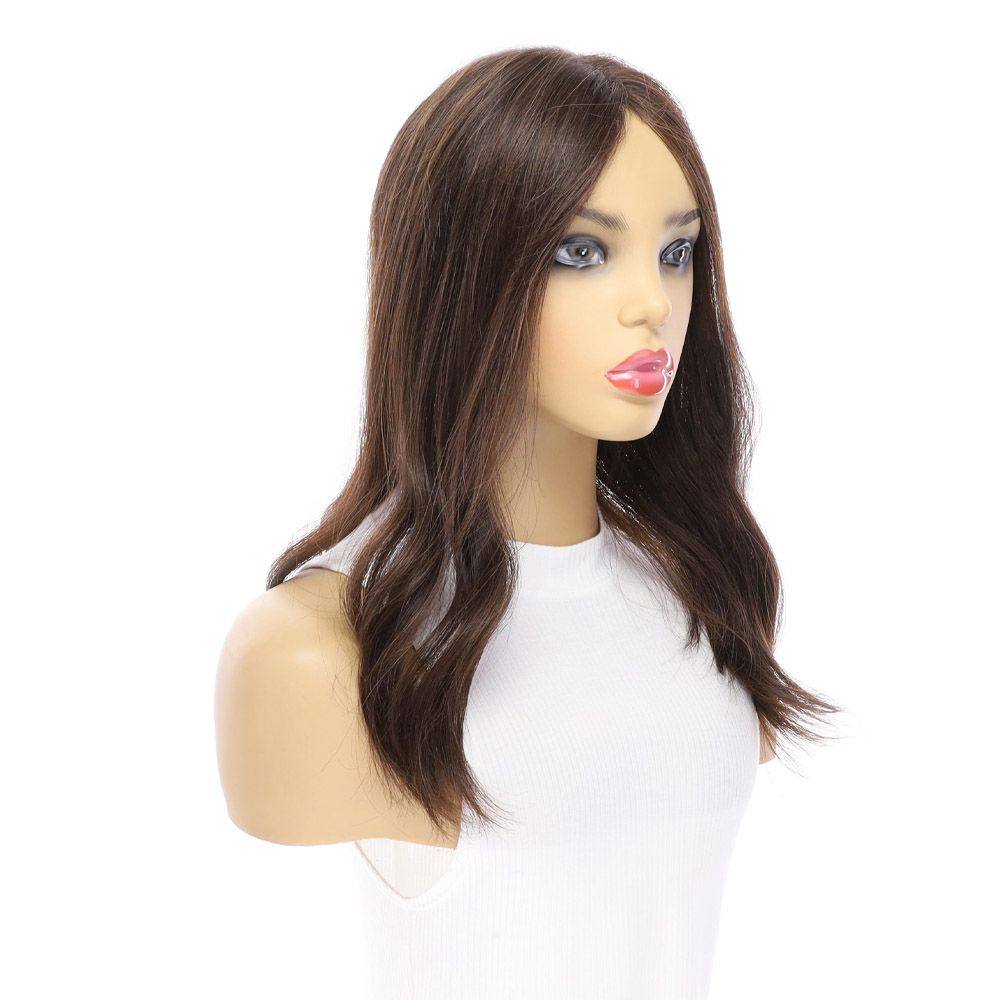 18" Topaz Lace Top Topper Dark Brown