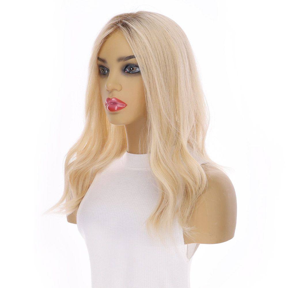 18" Topaz Lace Top Topper Platinum Blonde