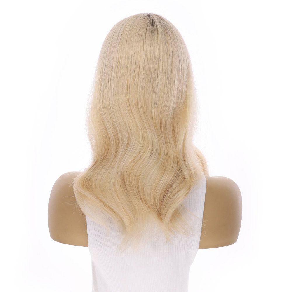 18" Topaz Lace Top Topper Platinum Blonde
