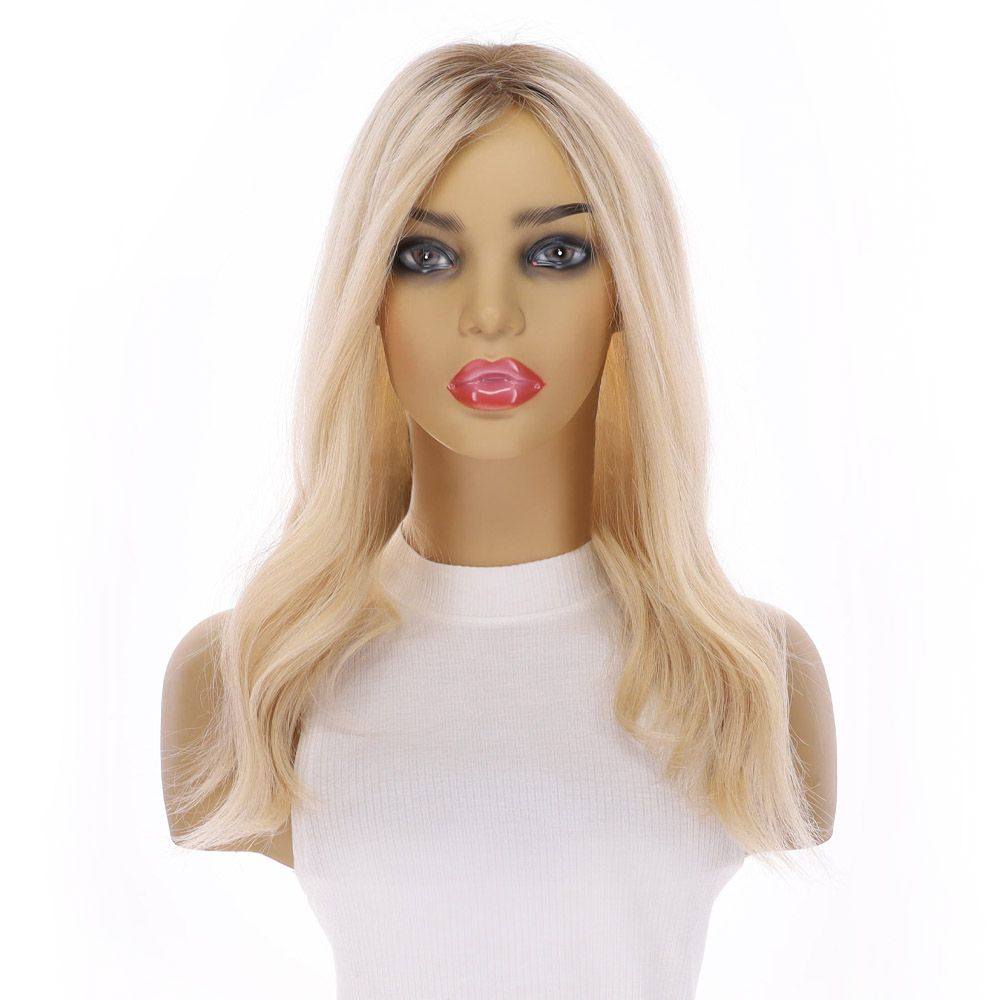 18" Topaz Lace Top Topper Platinum Blonde