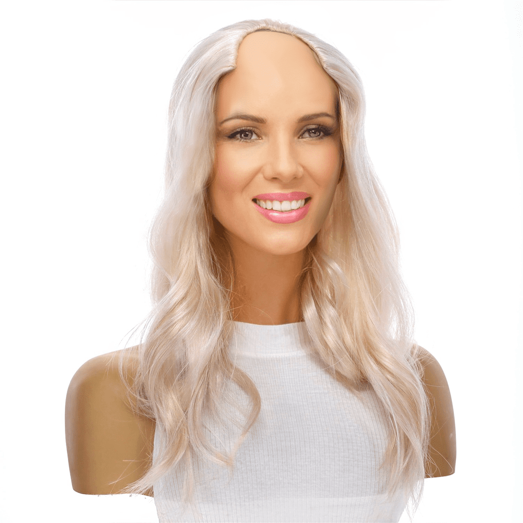 18" U-Shape Topper Ice Blonde