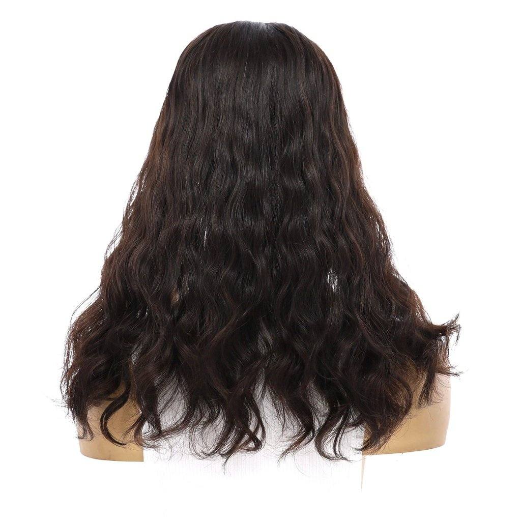 18" U-Shape Topper Soft Black Wavy
