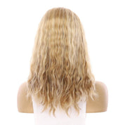19" Nicole Silk Top Wig Ash Blonde Wavy