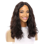 19" Nicole Silk Top Wig Natural Black Wavy