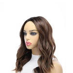 19" Nicole Silk Top Wig Medium Brown Babylight w/ Full Rooting