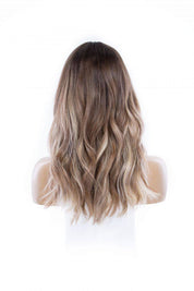 20" Divine Luxe Lace Top Wig #Light Brown w/ Blonde Balayage