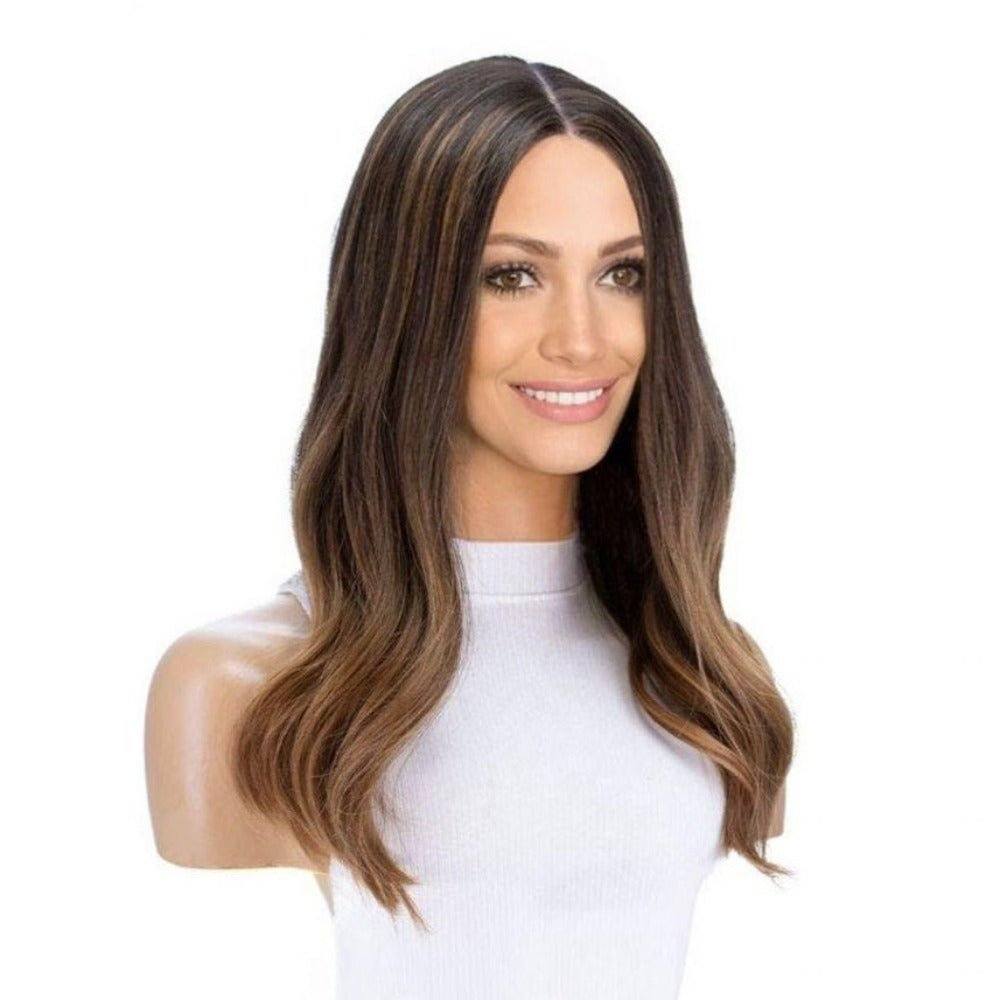 20" Divine Lace Top Wig Medium Brown Ombre