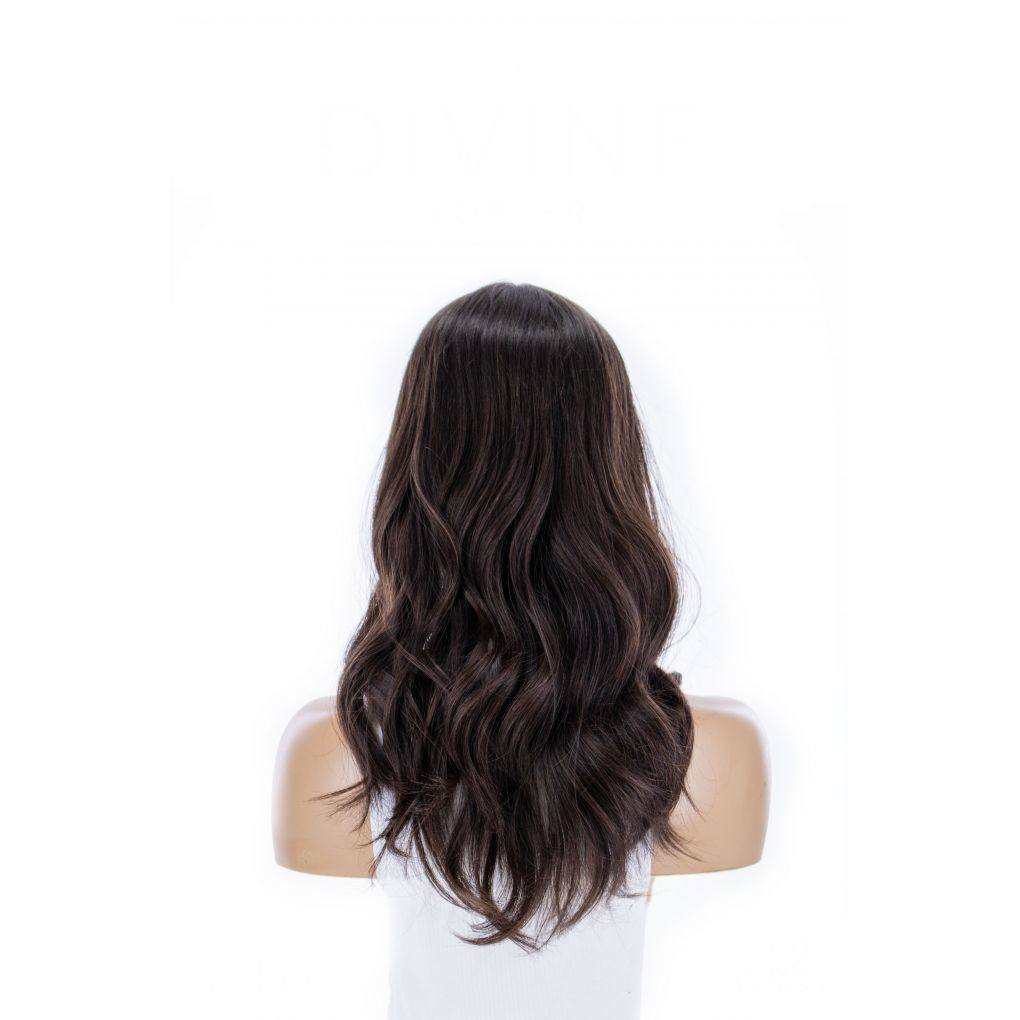 20" Divine Lace Top Topper Dark Brown