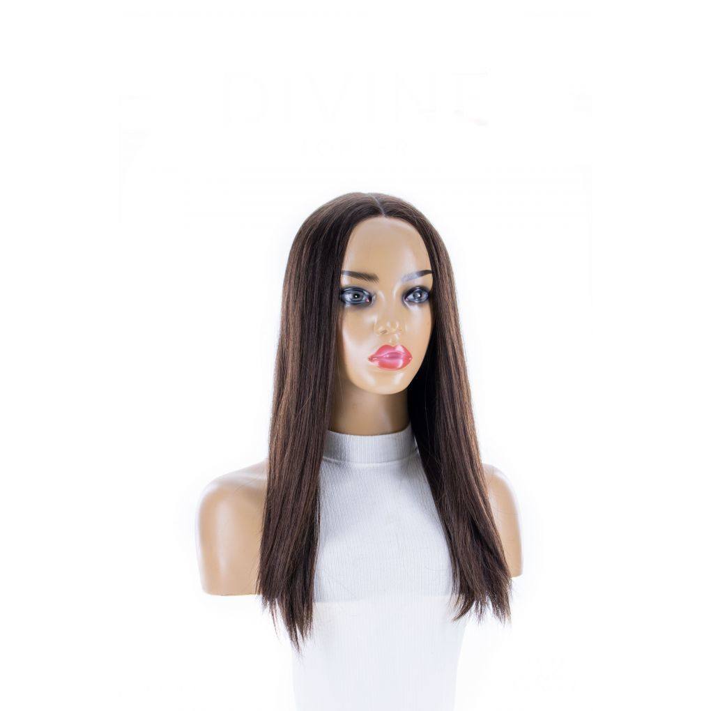 20" Divine Lace Top Topper Dark Brown