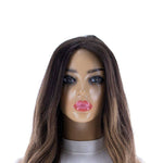 20" Princess Silk Top Wig Dark Brown Balayage