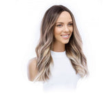 20" Divine Luxe Lace Top Wig #Light Brown w/ Blonde Balayage