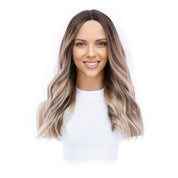 20" Divine Luxe Lace Top Wig #Light Brown w/ Blonde Balayage