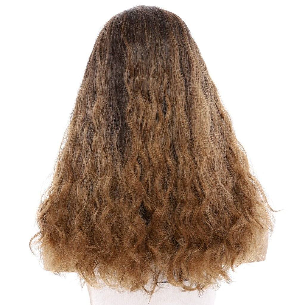 20" Divine Lace Top Wig Medium Brown Ombre Wavy