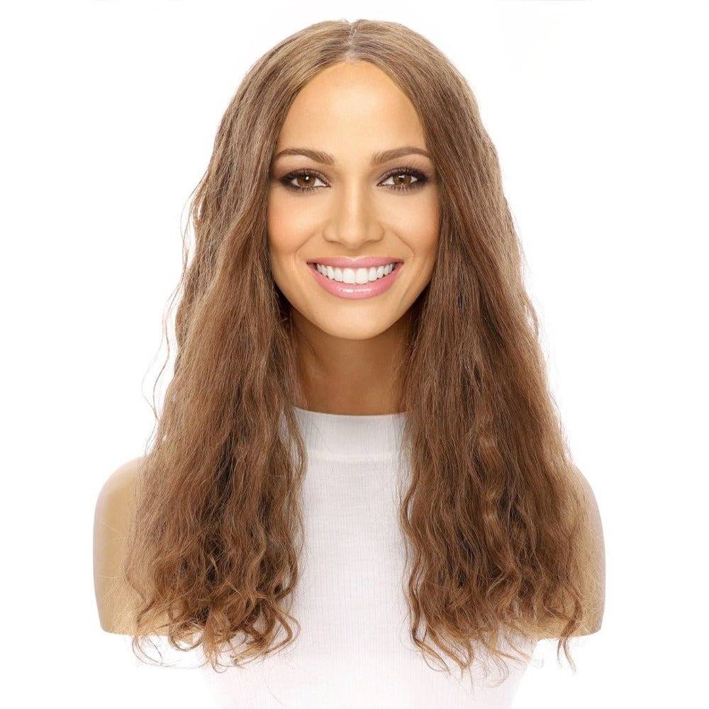 20" Luxe Silk Top Wig #12 Warm Light Brown Wavy