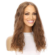 20" Luxe Silk Top Wig #12 Warm Light Brown Wavy