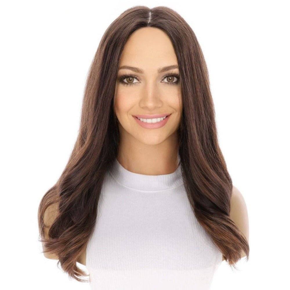 20" Luxe Silk Top Wig #5 Warm Dark Brown
